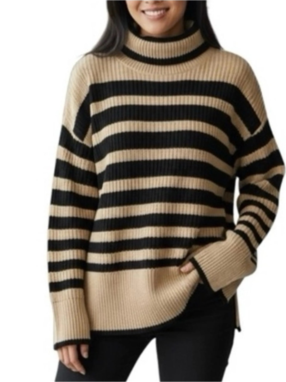 CAbi Polo Turtleneck Sweater